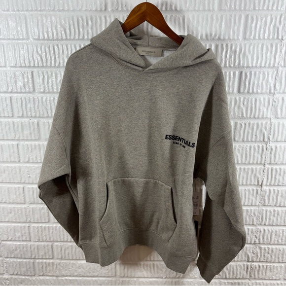 Fear Of God Essentials Stretch Limo Black Pullover Hoodie Men’s NWT - Picture 9 of 16